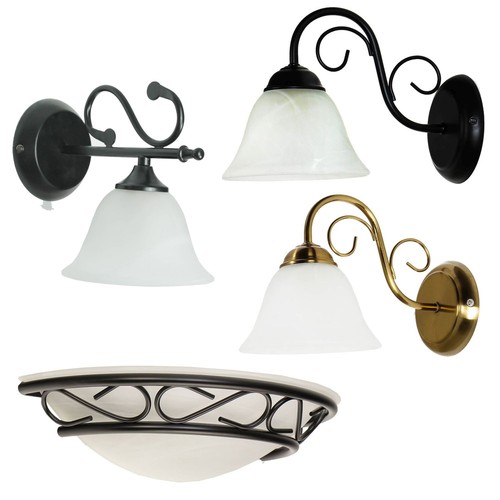 Wandlampe rustikal innen - innen, glas