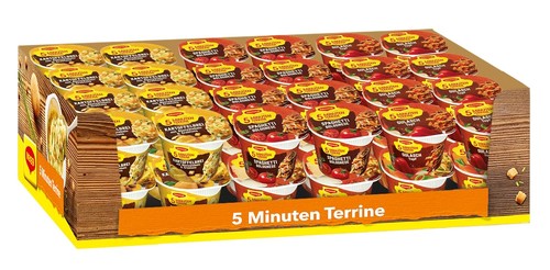 Maggi fünf minuten - fünf, terrinen