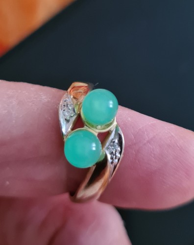 Gold ring mit jade - –mit,