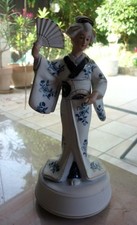 schöne  Geisha Spieluhr   "Deutsche Noritake Royal Meridian"