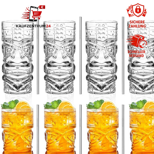 Tiki cocktailgläser set - tiki-cocktailgläser,