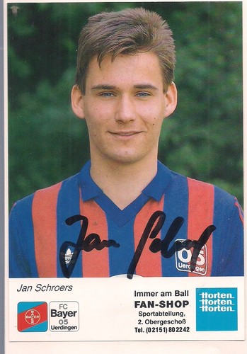 Autogramm jan schroers bayer - jan,