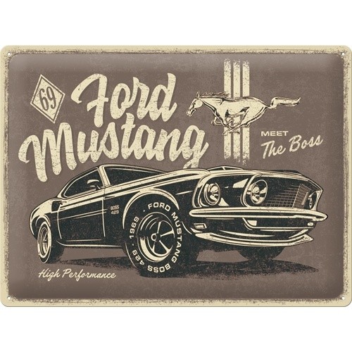 Blechschild ford mustang - blechschild,