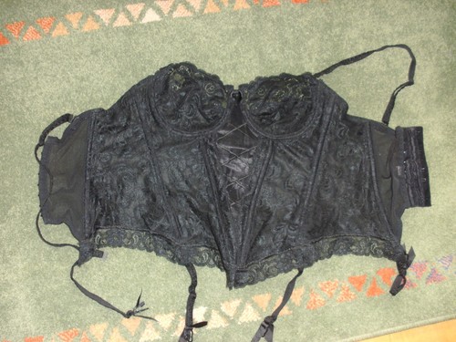 Schwarze corsage mit - schwarze, b,mit