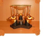 Kuhlampe Teelicht Lampe Kerzenhalter Ägypten ägyptische Figur  Gold  schwarz