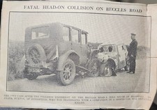 Autounfall Zeitungsklammer