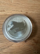 Australien 50 Cents 2010 Lunar II Tiger 0,5 Oz Silber 999,9