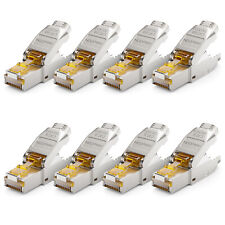 Netzwerkstecker CAT6a CAT8 Netzwerk RJ45 LAN DSL Adapter Stecker Verlegekabel