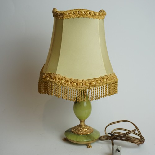 Vintage alabaster tischlampe - vintage,