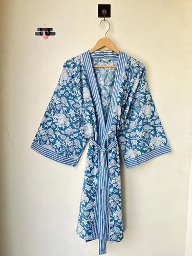 Indisch blau blumen - indisch, baumwolle
