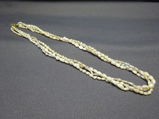 Halskette,BIWA-Perlenkette,3 reihig,51 cm,intensive Farbe