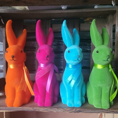 Flock hase figur sitzt - 4,