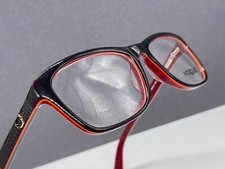Vogue Brille Damen Schwarz Rot Rechteckig Kroko NP: 194€ GU 2510