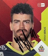 DEL 22/23 Miha Verlic #094 Sticker Bremerhaven  *signiert*