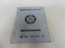 DDR, NVA Wehrdienstausweis