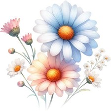 Aquarell Gänseblümchen Blume