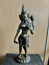Buddha Grüne Tara – Stehende Statue aus Bronze/Messing | 41 cm