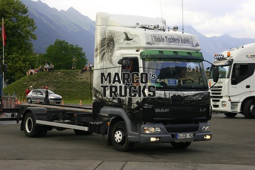 Lkw foto daf wechselbrücke - lkw,