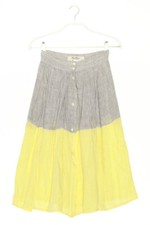 Max Mara puro Lino Skirt Vintage Linen I 40 = D 34 light grey yellow