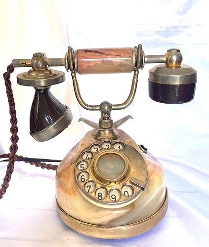Vintage onyx tischtelefon - vintage,