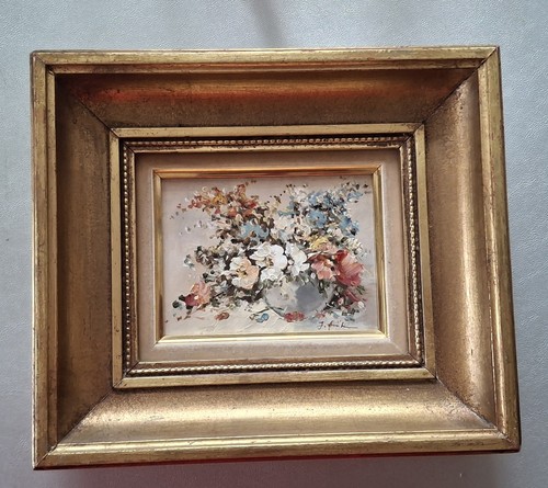 ölgemälde blumen 19 cm - Ölgemälde,