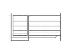AKO Steckhorde mit Tür, 183 cm - 275 cm Breite, Weide Zaun Schaf Panel 442603