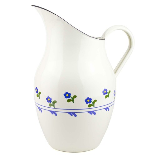 Kanne emaille motiv blume - emaille,