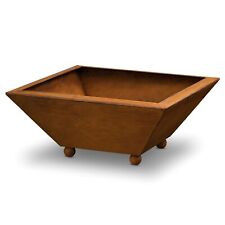 Edelrost Gartendeko Blumenschale 40 x 40 cm | Pflanzschale Rost Dekoschale eckig