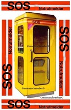 4 POST Aufkleber SOS