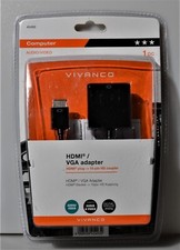 Vivanco HDMI - VGA Adapter HDMI Stecker VGA Kupplung Konverter Laptop PC 45493