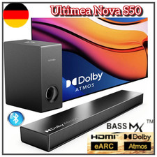 Ultimea Nova S50 2.1 Kanal Dolby-Atmos Soundbar (190 W, BassMAX 3D Surround HDMI