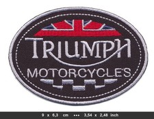 TRIUMPH Aufnäher Patch Motorrad Biker England Classic Motorcycles Isle of Man v3