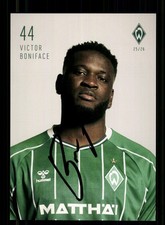 Victor Boniface Autogrammkarte
