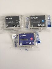 3 Original Epson T0481 T0482 T0483 Epson Stylus Photo R200 R220 R300 RX500 RX600