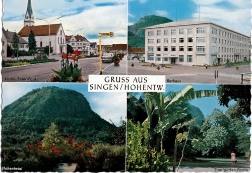 Singen 4 bilder - ak, singen,