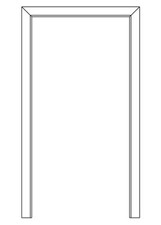 Bornhake Blendrahmen Dekor Uni