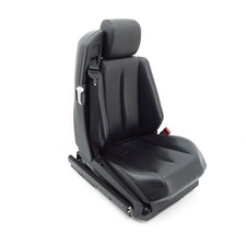 Sitz Ledersitz Schwarz vorne