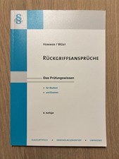 Hemmer/Wüst Rückgriffsansprüche Skript 8. Auflage gebraucht