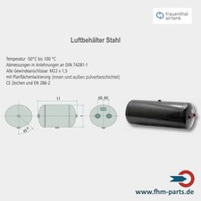 Druckluftbehälter Luftkessel schwarz pulverbeschichtet Größe wählbar