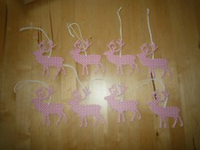 IKEA 8x Rentier rot-weiß