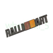 1x RALLI ART Logo Aufkleber Car Emblem Schwarz Für Mitsubishi Lancer 9 10 Asx