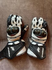 Probiker Motorrad-Handschuhe Leder – Carbon Protektoren – Sport Racing – Größe:L