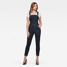 G-Star Damen Blau Denim Eyevi Slim Jumpsuit Womens 3D Raw Denim Größe: XS