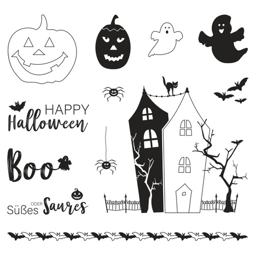 Clear stamps stempel halloween - clear,