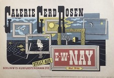 Ausstellungsplakat Galerie Gerd Rosen 1946 „Ernst Wilhelm Nay“