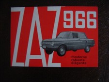 ZAZ 966 Saporoshez Prospekt / Brochure, Scaldia Volga, Belgien, selten