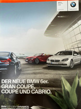 BMW 6er F06 F12 F13 Gran Coupe Cabrio 640i 650i 640d  Prospekt Brochure 2015