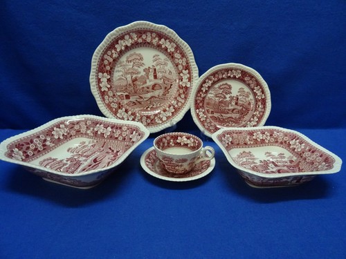 Spode england pink tower - spode, "pink