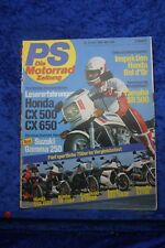 PS Motorrad Zeitung 6/84 Honda CX 500 650 Bol d'or Yamaha SR 500 CBX 750 VF Z GS