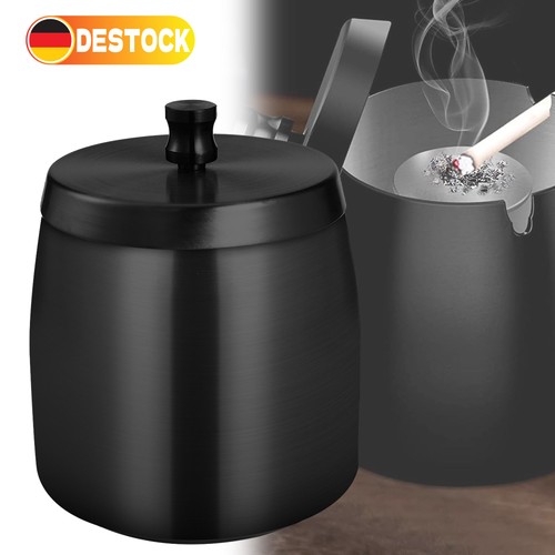 Edelstahl aschenbecher mit - ,